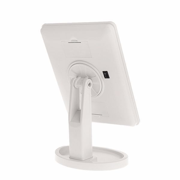 Квадратне настільне дзеркало з підсвіткою LED Smart Touch Mirror для макіяжу 45040 фото