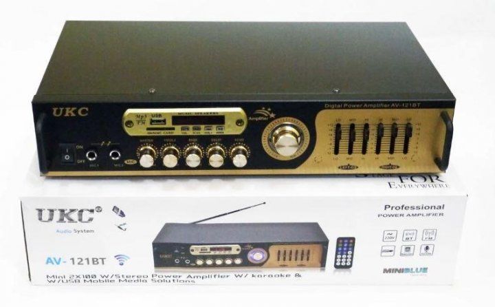 Усилитель звука UKC AV-121BT пятиканальный с караоке и Bluetooth 51700/00 фото