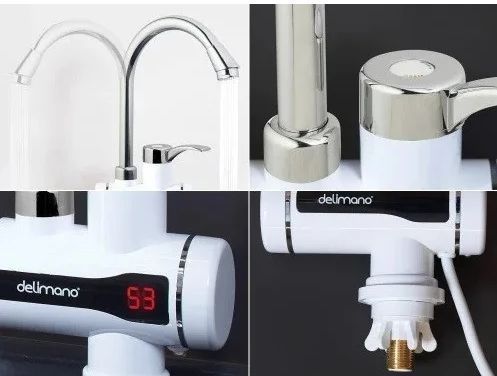 Водонагреватель проточный бойлер &ndash; кран с LCD дисплеем Delimano Water Heater Digital RX002 ∙ Нижнее подключение 51388/1 фото