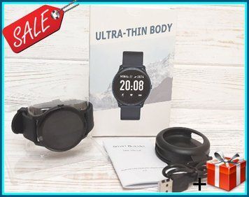Умные часы Smart Watch KW19 с тонометром, электронные наручные часы Смарт Вач + подарок CG06 PR5 60445 фото