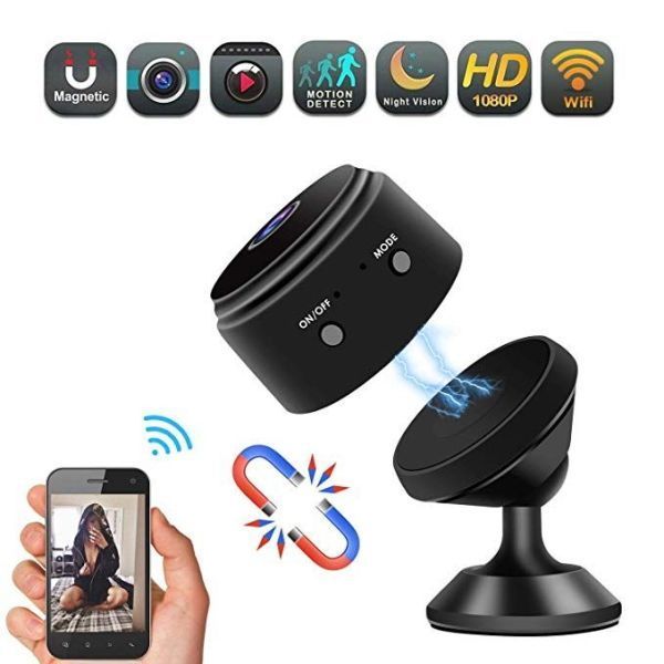 Бездротова Wi-Fi міні камера A9 для прихованого відеоспостереження 1080P FullHD 1080*720 4sport ∙ Нічне бачення до 10м ∙ Датчик руху ∙ Циклічний запис 51829 фото
