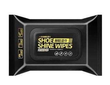 Вологі серветки Shoe Shine Wipes 80 шт &bull; Серветки для догляду за взуттям 55960 фото