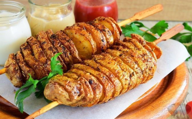 Машинка для спіральної нарізки картоплі Spiral Potato Slicer ∙ Картоплерізка ∙ Овочерізка ∙ Мультирізка спіраллю 50208 фото