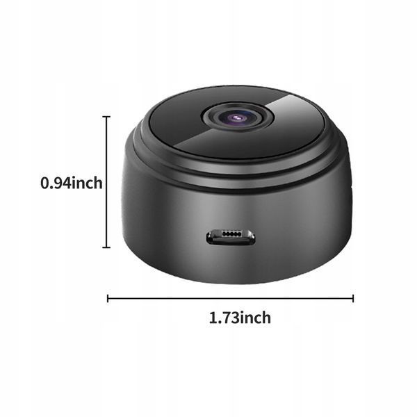 Бездротова Wi-Fi міні відеокамера A9 FullHD 1080P ∙ Нічна зйомка до 10м ∙ Датчик руху ∙ Циклічний запис відеоспостереження 52529 фото