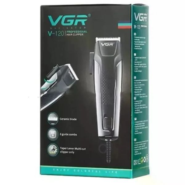 Машинка для стрижки VGR V-120 &bull; Дротовий тример VGR V-120 для волосся та бороди з 8 насадками 3&ndash;20 мм 58634 фото