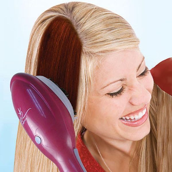 Щітка для самостійного фарбування волосся Hair Coloring Brush ∙ Розчіска &ndash; стайлер із резервуаром для фарби 11802 фото