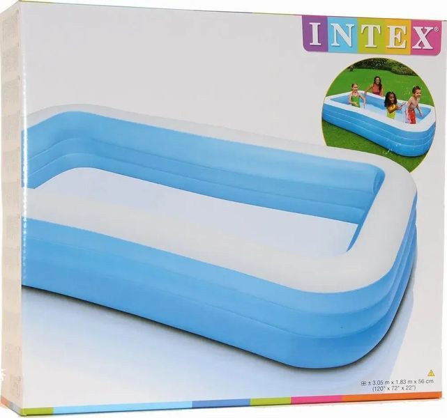 Надувний басейн INTEX 58484 305&times;183&times;56 см &bull; Просторий літній басейн для всієї родини 58230 фото