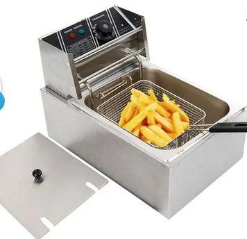Фритюрниця Dotvix Electric Fryer D-803 &bull; Електрична фритюрниця для дому з регулюванням температури та знімною корзиною 56232 фото