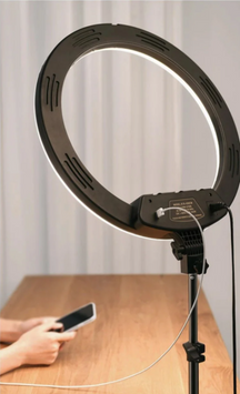 Кольцевая светодиодная Led лампа Ring Fill Light K18 45 см кольцевой 66116 фото