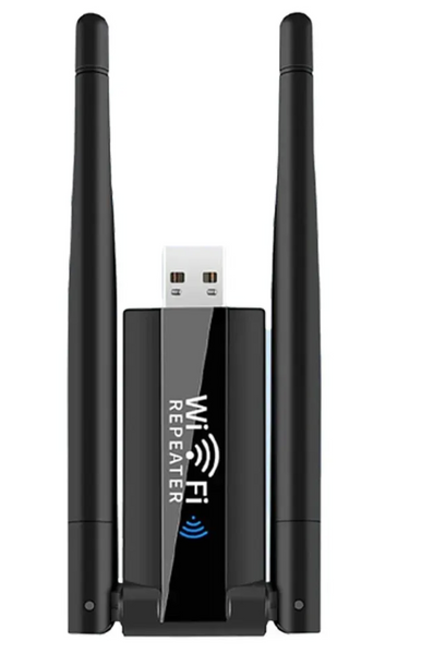USB ретранслятор / підсилювач Wi-Fi сигналу на 2 антени ∙ Репітер USB Wi-Fi 300 Мбіт 57021 фото