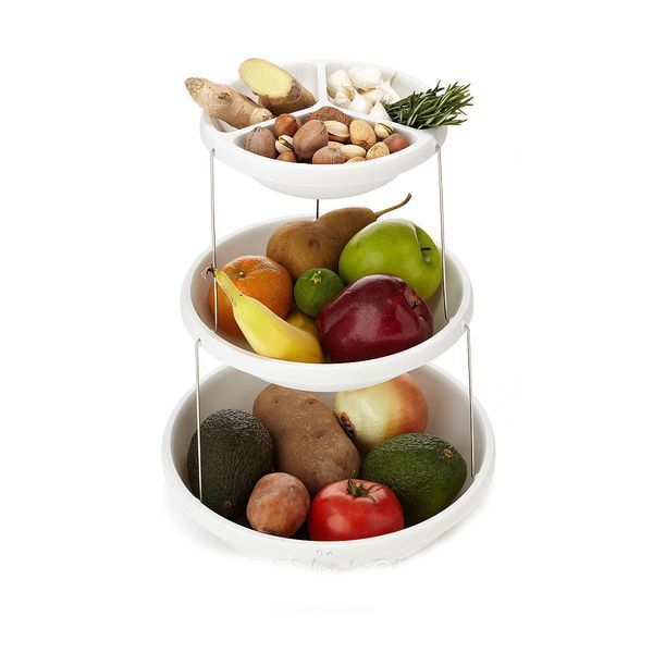 Миска трехуровневая для вечеринок Twist Fold 3 Tiered Bowl | миска для снеков PR4 1046385520 фото