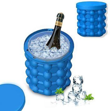 Силіконове відро - форма для льоду льодниця для охолодження напоїв Ice Genie 79146 фото