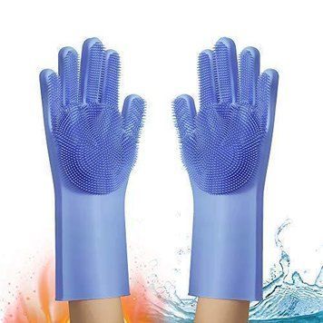 Силиконовые многофункциональные перчатки для мытья и чистки Magic Silicone Gloves PR3 1046386656 фото