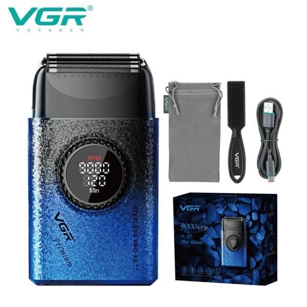 Тример для волосся VGR V-377 синій &bull; Акумуляторна машинка для стрижки Hair Clippers V-377, шейвер для бороди, вусів та окантовки 57987 фото