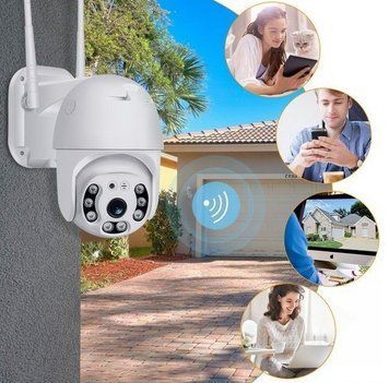 Уличная IP WIFI камера видеонаблюдения поворотная c записью и датчиком движения PTZ XF-XY46 2MP 51791/1 фото