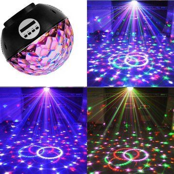 Светодиодный Диско шар с встроенной беспроводной колонкой LED Magic Ball Light mp3 CG07 PR3 45001 фото