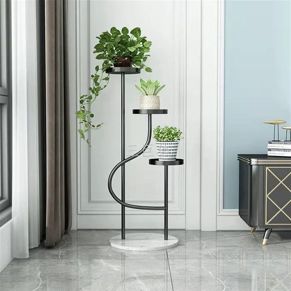 Підлогова етажерка для квітів 19283-4 &bull; Багатоярусний стелаж-підставка для рослин, декору, вазонів і домашнього зберігання 58191 фото