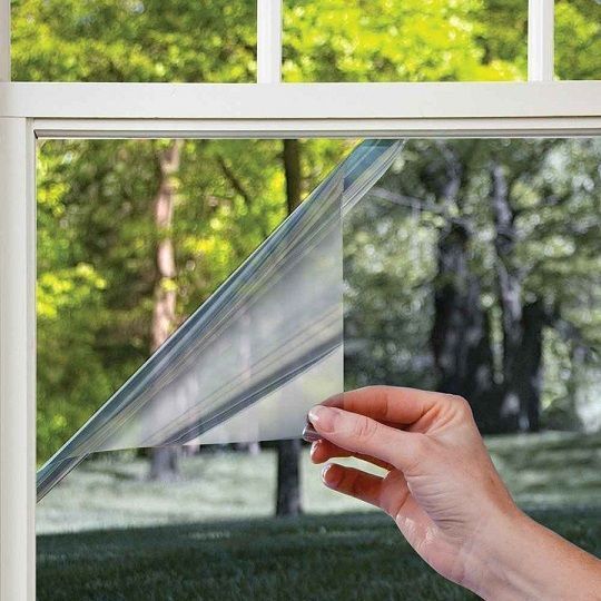 Плівка на вікна дзеркальна 60 см &times; 2 м &bull; Зниження спеки та захист інтер&rsquo;єру від вигоряння за допомогою плівки з дзеркальним ефектом 55758 фото