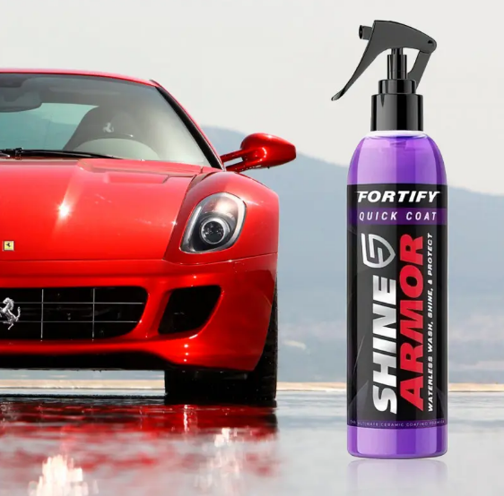 Поліроль для кузова авто Shine Armor ∙ Засіб від подряпин з серветкою - мікрофібра для полірування в комплекті, 236 мл 52737/40 фото