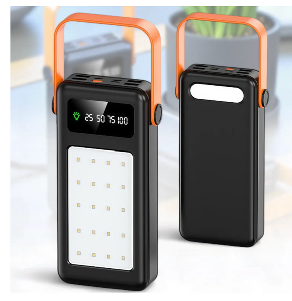 Power Bank 50000 mAh з LED-ліхтариком, дисплеєм і 4 USB-роз'ємами YM-642 ∙ Портативний Power Bank з LED-ліхтариком для дому та екстрених ситуацій 57285 фото