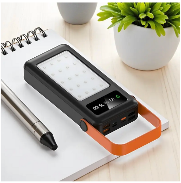 Power Bank 50000 mAh з LED-ліхтариком, дисплеєм і 4 USB-роз'ємами YM-642 ∙ Портативний Power Bank з LED-ліхтариком для дому та екстрених ситуацій 57285 фото