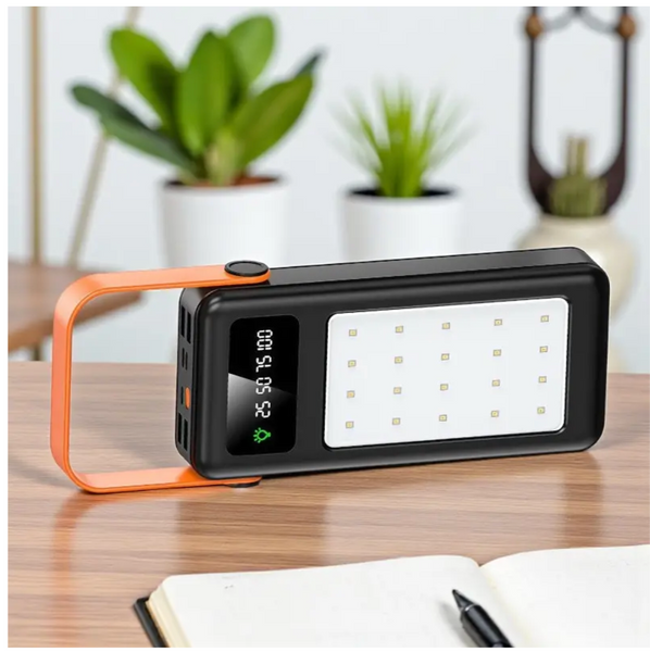 Power Bank 50000 mAh з LED-ліхтариком, дисплеєм і 4 USB-роз'ємами YM-642 ∙ Портативний Power Bank з LED-ліхтариком для дому та екстрених ситуацій 57285 фото