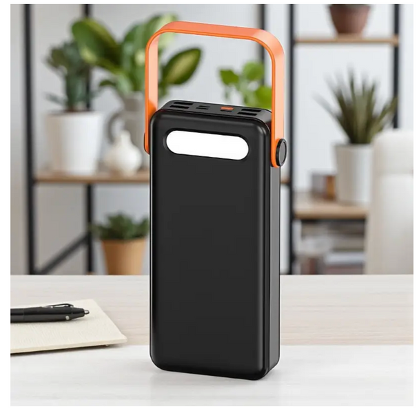 Power Bank 50000 mAh з LED-ліхтариком, дисплеєм і 4 USB-роз'ємами YM-642 ∙ Портативний Power Bank з LED-ліхтариком для дому та екстрених ситуацій 57285 фото