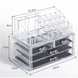 Органайзер для хранения косметики 3 drawer | Акриловый настольный ящик для бижутерии | Бокс для косметики 1288365279 фото 4
