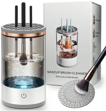 Портативний очисник для пензликів ∙ Електрична USB машинка для очищення косметичного приладдя 3 в 1 54008/5 фото