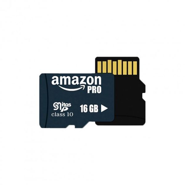 Карта пам'яті Micro SDHC 16GB Amazon pro microSD Мікро СД картка з адаптером 52666 фото