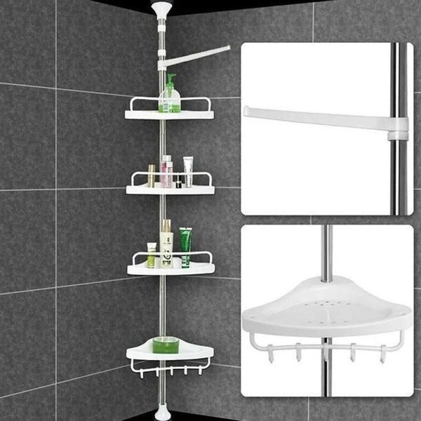 Кутова полиця для ванної кімнати розсувна Multi Corner Shelf GY-188 35300 фото