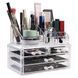 Органайзер для зберігання косметики 4DRAWER Акриловий прозорий настільний ящик - бокс для косметики та біжутерії 56783 фото 4