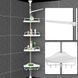 Кутова полиця для ванної кімнати розсувна Multi Corner Shelf GY-188 35300 фото 5