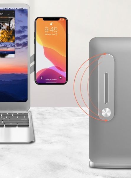 Магнітний тримач телефону Multifunctional Bracket із кріпленням на ноутбук/монітор комп'ютера 52204 фото