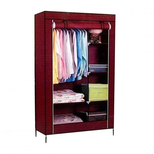 Тканинна шафа для речей Storage Wardrobe 88105 складаний гардероб 2 секції, 105 х 45 х 170 см 51692 фото