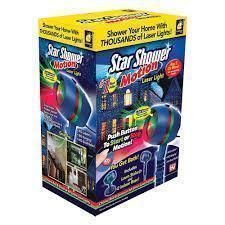 Лазерний зірковий проектор Star Shower Motion Laser Light Projector Новорічний світловий проектор для дому 55543 фото