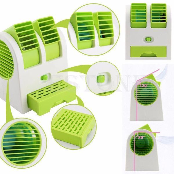 Портативный мини кондиционер Conditioning Air Cooler USB Electric Mini Fan 55589 фото
