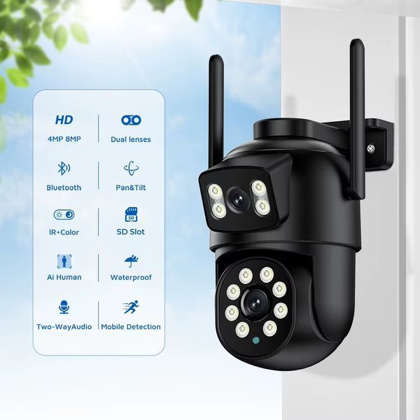 Камера відеоспостереження з 2 лінзами Wi-Fi Smart 360 ∙ Розумна бездротова Wi-Fi камера відеоспостереження Smart 360 57473 фото