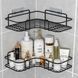 Кутова металева полиця-тримач для ванної кімнати Storage Rack ∙ Металева дротова кутова Storage Rack настінна полиця 56773 фото 4