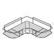 Кутова металева полиця-тримач для ванної кімнати Storage Rack ∙ Металева дротова кутова Storage Rack настінна полиця 56773 фото 1