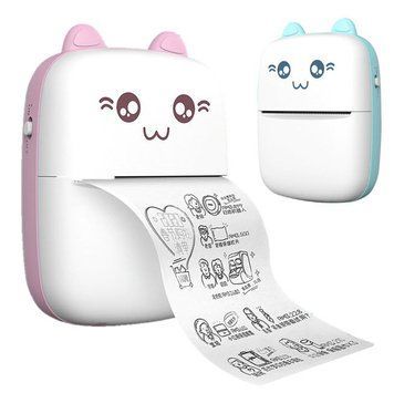 Портативний дитячий Bluetooth принтер Mini printer бездротовий з термодруком без чорнил&nbsp;∙ Android / IOS ∙ USB зарядка 51487 фото