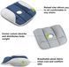 Ортопедична подушка для сидіння WOW Pure Posture Memory Foam Сидіння ортопедичне на стілець / автокрісло для розвантаження хребта 51595 фото 4
