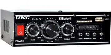 Стерео усилитель UKC SN-777BT с Bluetooth, FM, USB и пультом 51696/00 фото