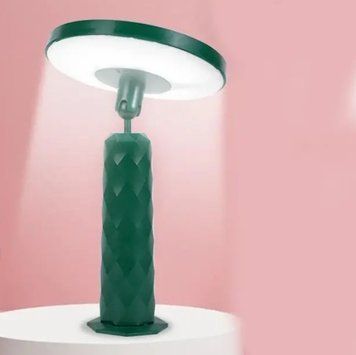 Дзеркало &ndash; нічник настільний з LED підсвіткою на акумуляторі 1200 mAh &middot; Кругле дзеркало для макіяжу /17001 55100 фото