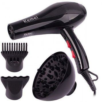 Профессиональный фен для волос Kemei KM 8892, мощность 1000Вт, диффузор CG23 PR4 899283099 фото