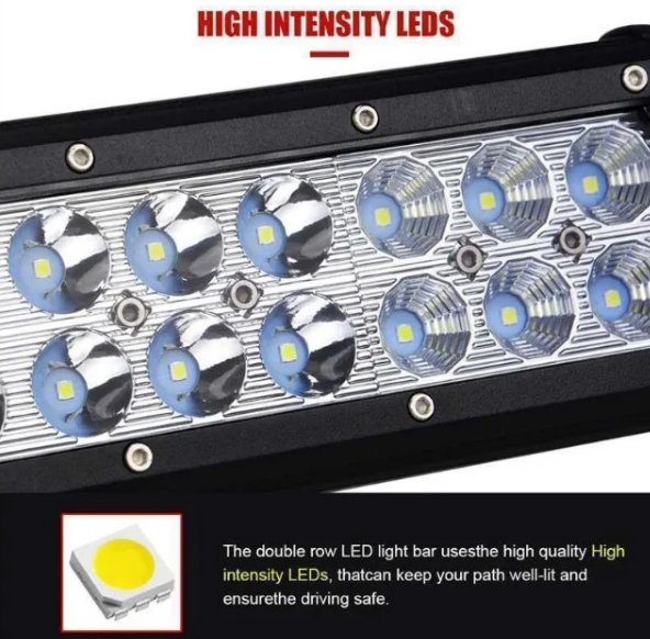 Автофара LED на крышу 66 LED 5D-198W-SPOT 780х70х80 | Светодиодная балка 66082 фото