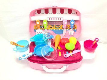 Игровой набор повара Кухня в кейсе на колесиках для детей 1297182713 фото