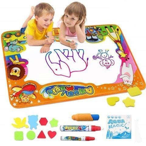 Игровой водный коврик для рисования водой с трафаретами Aqua Magic Mat 51994/21 фото