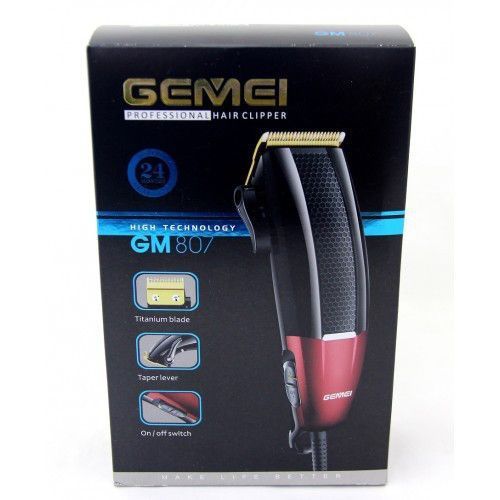 Машинка для стрижки Gemei GM807 провідна, з насадками 11225 фото