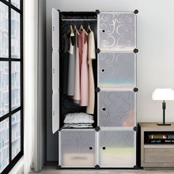 Складна шафа Storage Cube Cabinet МР 28-51 Пластиковий органайзер - шафа для речей, 146х76x37 см 52222 фото